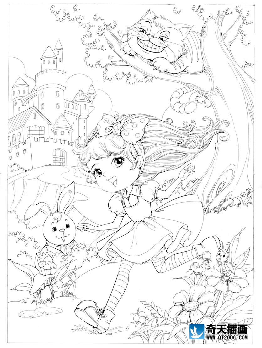 插画学校-儿插线稿4