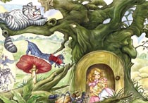 插画学校-儿童插画-爱丽丝梦游仙境