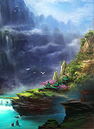 插画学校-场景气氛图-祝蝶