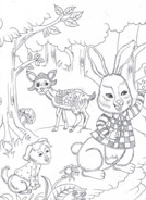 插画学校-胡香菊儿插线稿